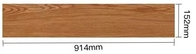 Commercial PVC Plank Flooring Oak Wood Vinyl 2.0mm Dry Back Easy Installtion