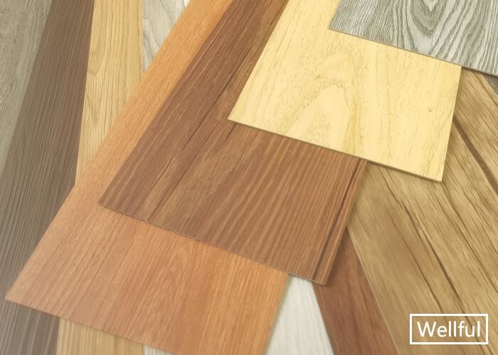 Glue Down Luxury Vinyl Plank Flooring 2.0mm Wooden Plastic Fire Resistance